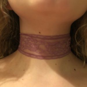 handmade purple lace choker 🥀